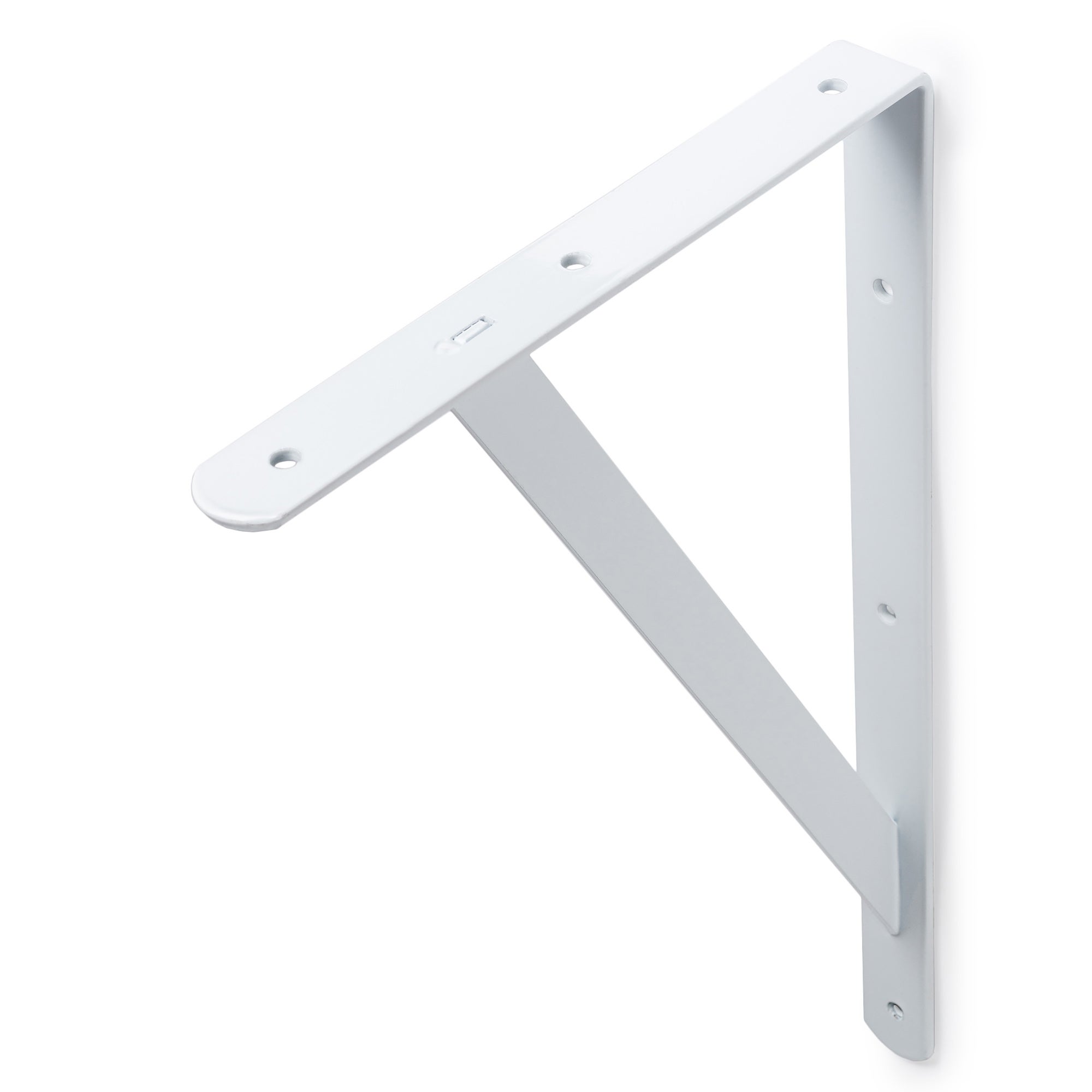 Suporte de Prateleira parede | Estilo decorativo | Fabricado em aço | Acabamento branco | Medidas 30*250*397mm | Sistema de fixação | 1 unidade - 2