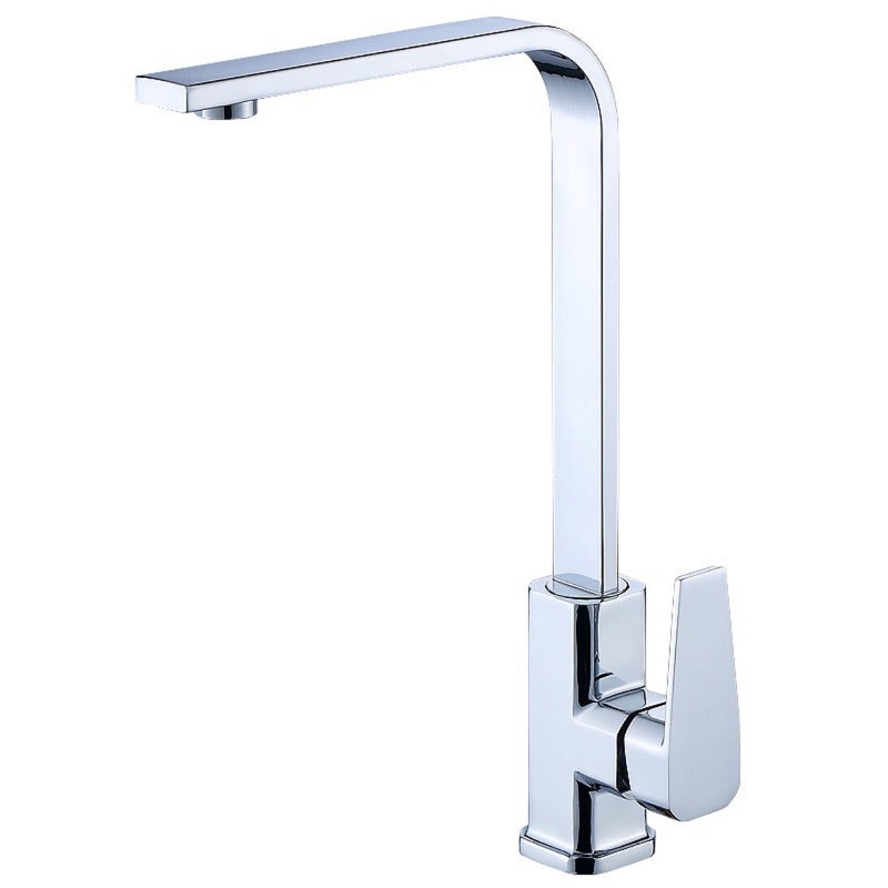 Bateria kuchenna ciepła i zimna - bez dopływu wody, bateria zlewozmywakowa galwanoplastyczna w kształcie siedmiu kwadratowych rurek miedzianych