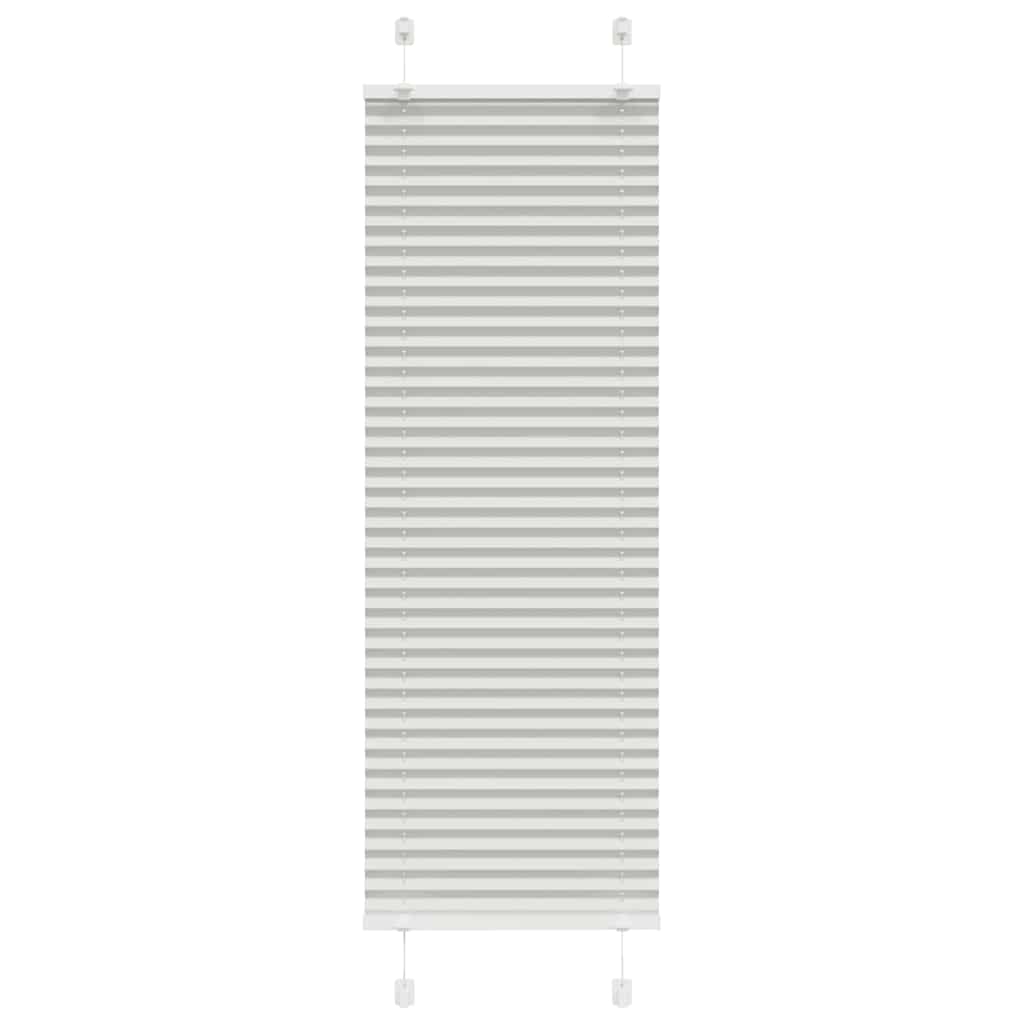 Roleta plisowana jasnoszara 40x100 cm Szerokość tkaniny 39,4 cm vidaXL