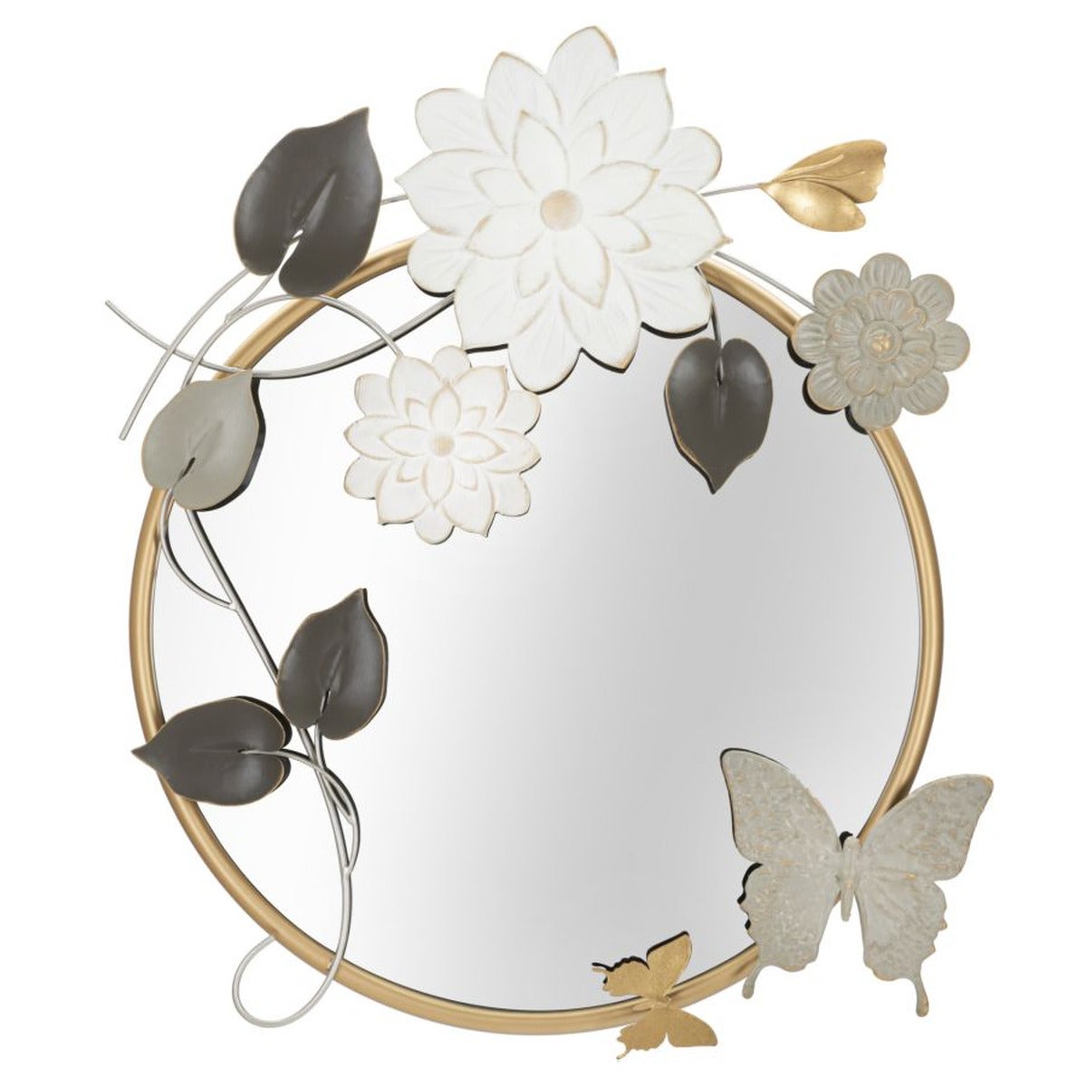 Lustro w Ramie Geometryczny 16, Metal, Wielokolorowy, Seven Design