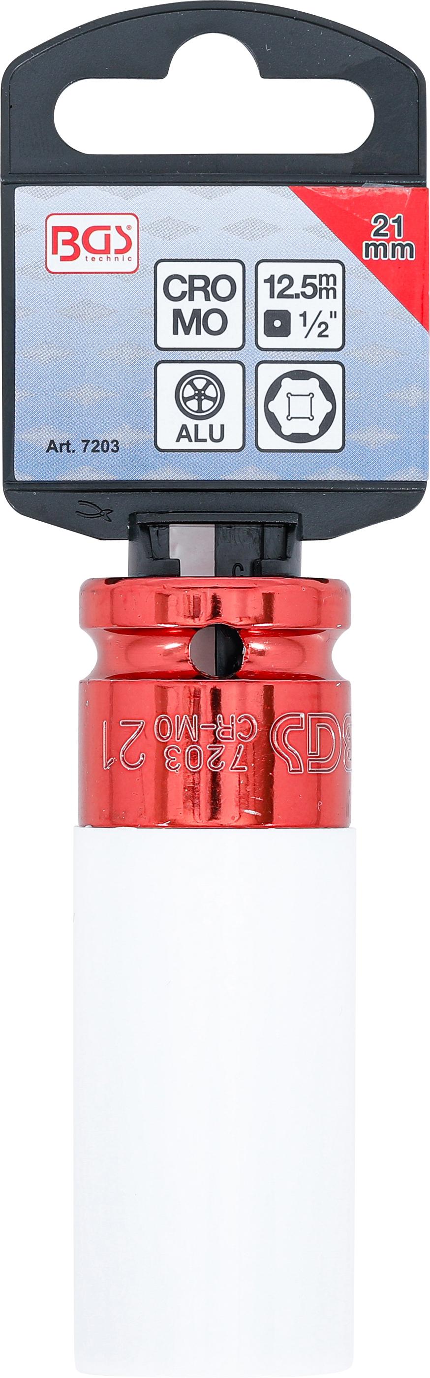 Douille à choc avec protection | 12,5 mm (1/2) | 21 mm - 4