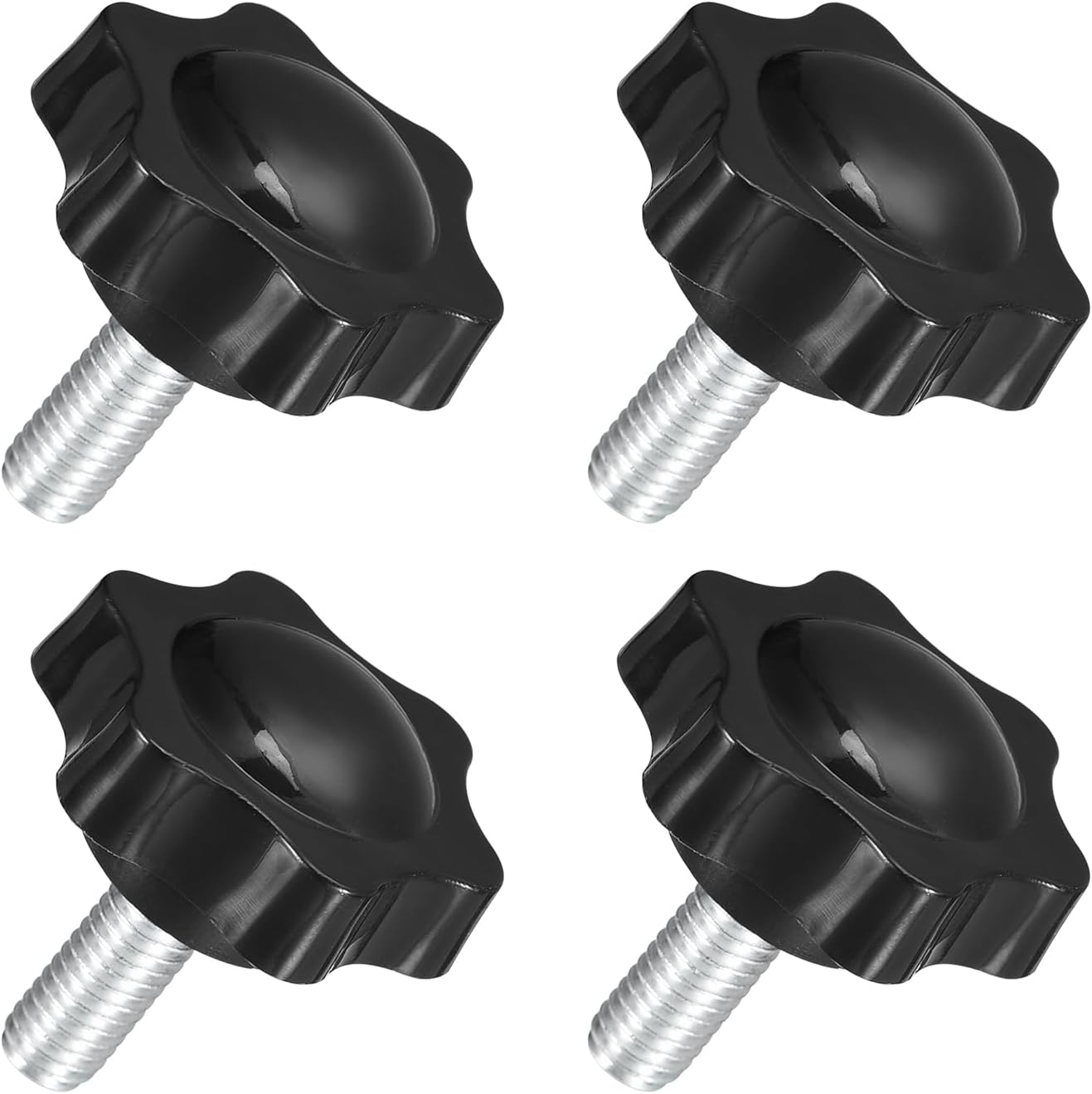 4 szt. pokręteł gwiaździstych M8 x 20 mm, plastikowa śruba sześciokątna do dokręcania ręcznego do wymiany podstawy parasola