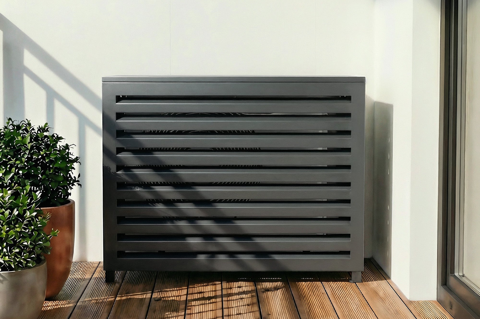 Obudowa Klimatyzatora I Pompy Ciepła ANETO Aluminium Szary - Rozmiar S