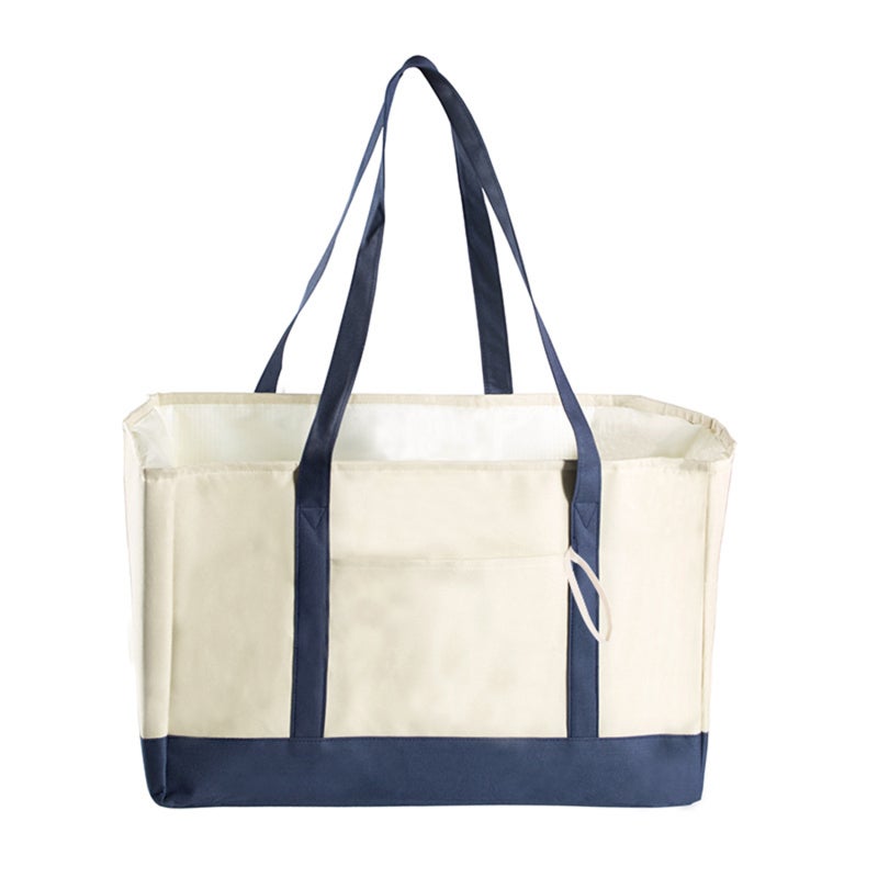 Borsa per la spesa in tessuto Oxford, borsa per la spesa di ricambio pieghevole impermeabile per carrello della spesa, borsa di ricambio pieghevole per carrello