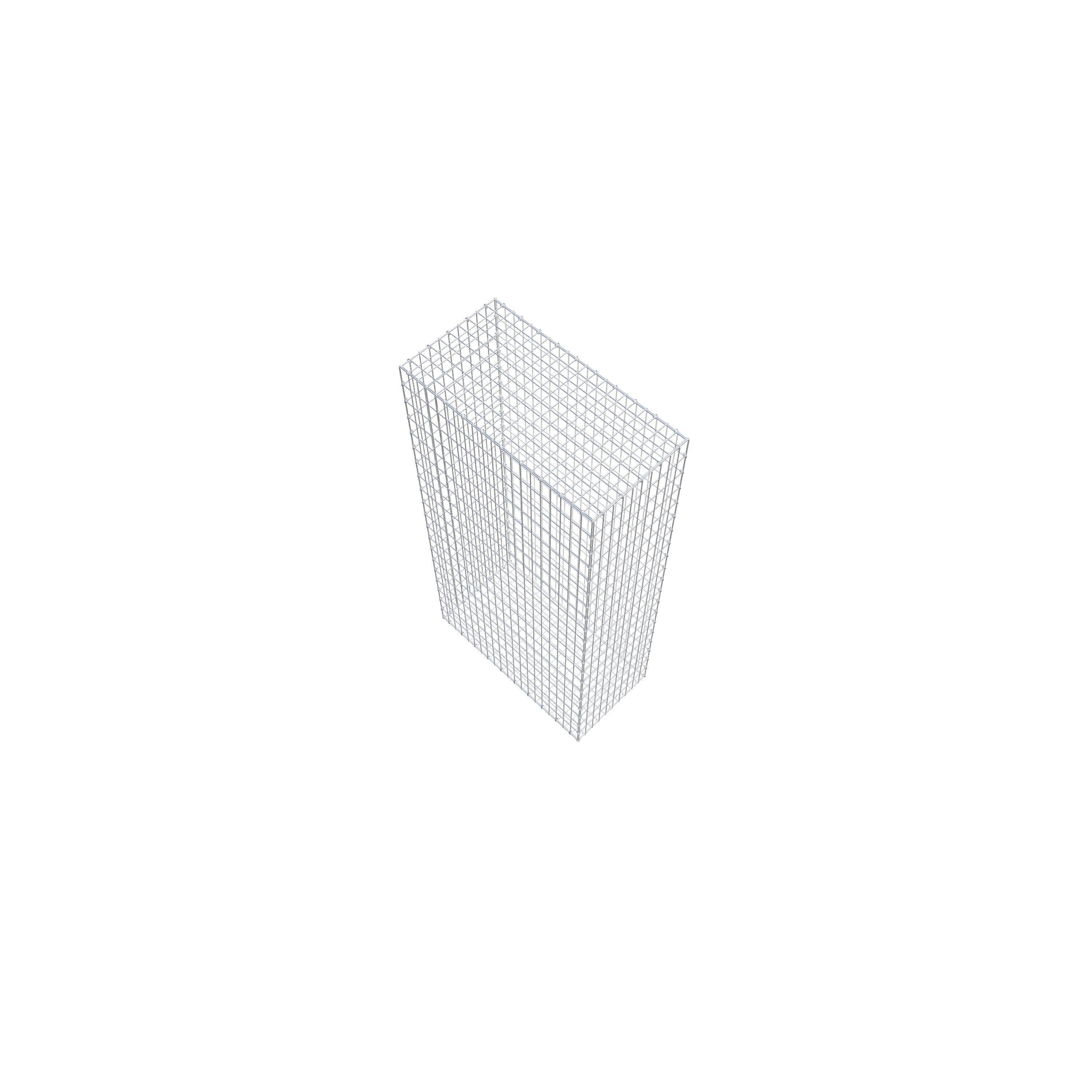 Gavión de acero galvanizado 200x100x50cm (LxAxP), malla 5 x 10cm, Anillo en C, jaula metálica para muro o jardín - 7