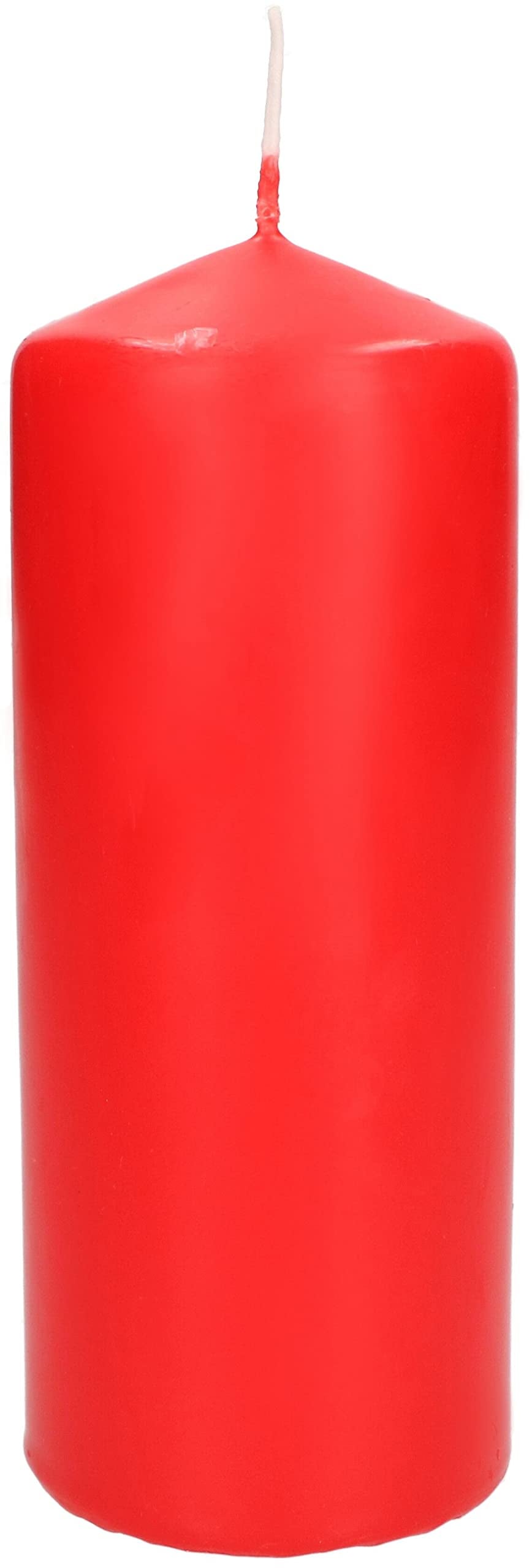 Świece cylindryczne 150 mm - Świece kolumnowe ⌀ 60 mm - Czerwone - KOTARBAU
