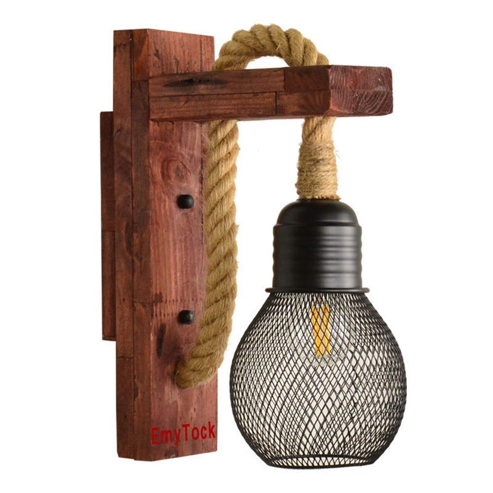 Applique murale rétro en bois noir – Longueur de câble ajustable – Douille E27 – Design vintage industriel pour couloir, chambre, bar, café | Leroy Merlin Applique murale rétro en bois noir – Longueur de câble ajustable – Douille E27 – Design vintage industriel pour couloir, chambre, bar, café | Leroy Merlin