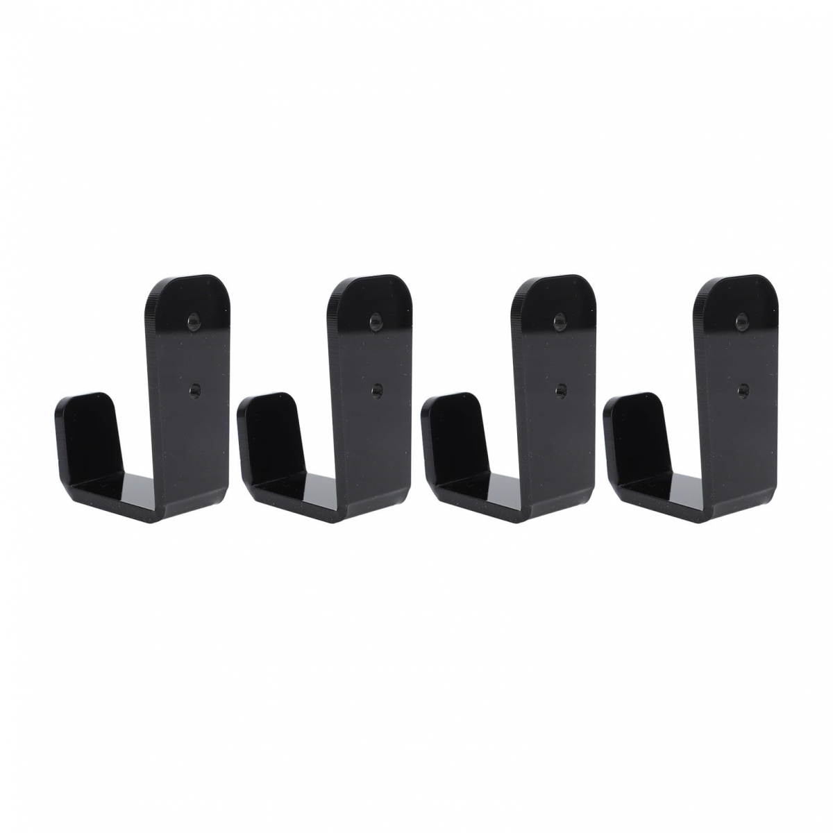 Set suporturi pentru crose de hochei din acrilic negru, suport multifuncțional pentru crose de hochei, montat pe perete, pentru cluburi, baruri
