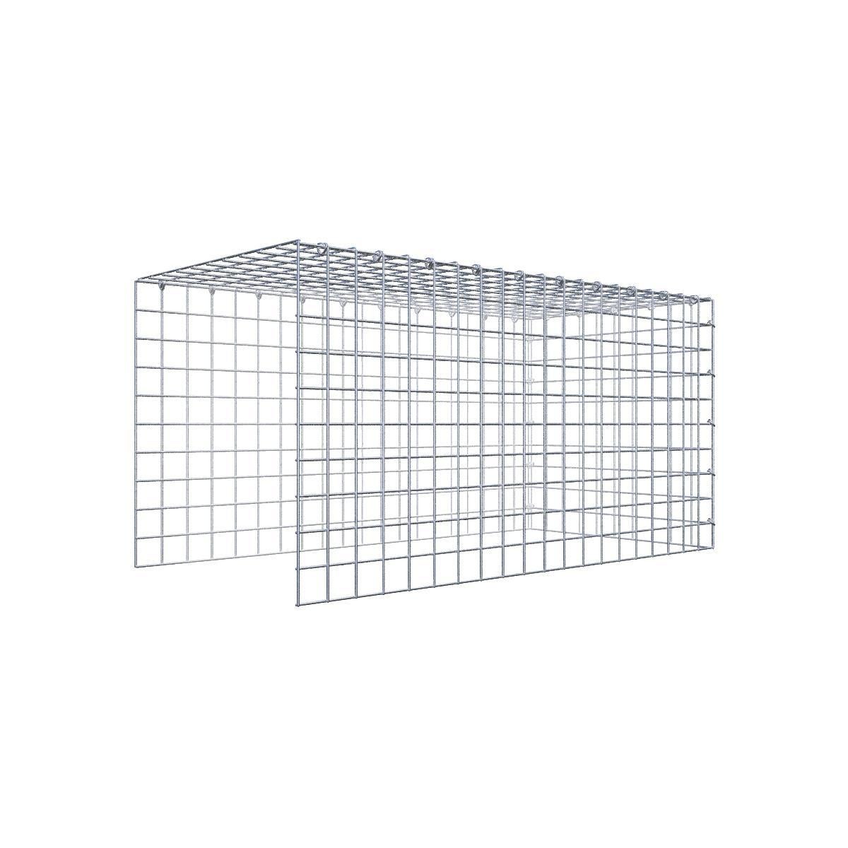 Gabión para montar en altura y longitud 100 cm x 50 cm x 50 cm (L x H x ...