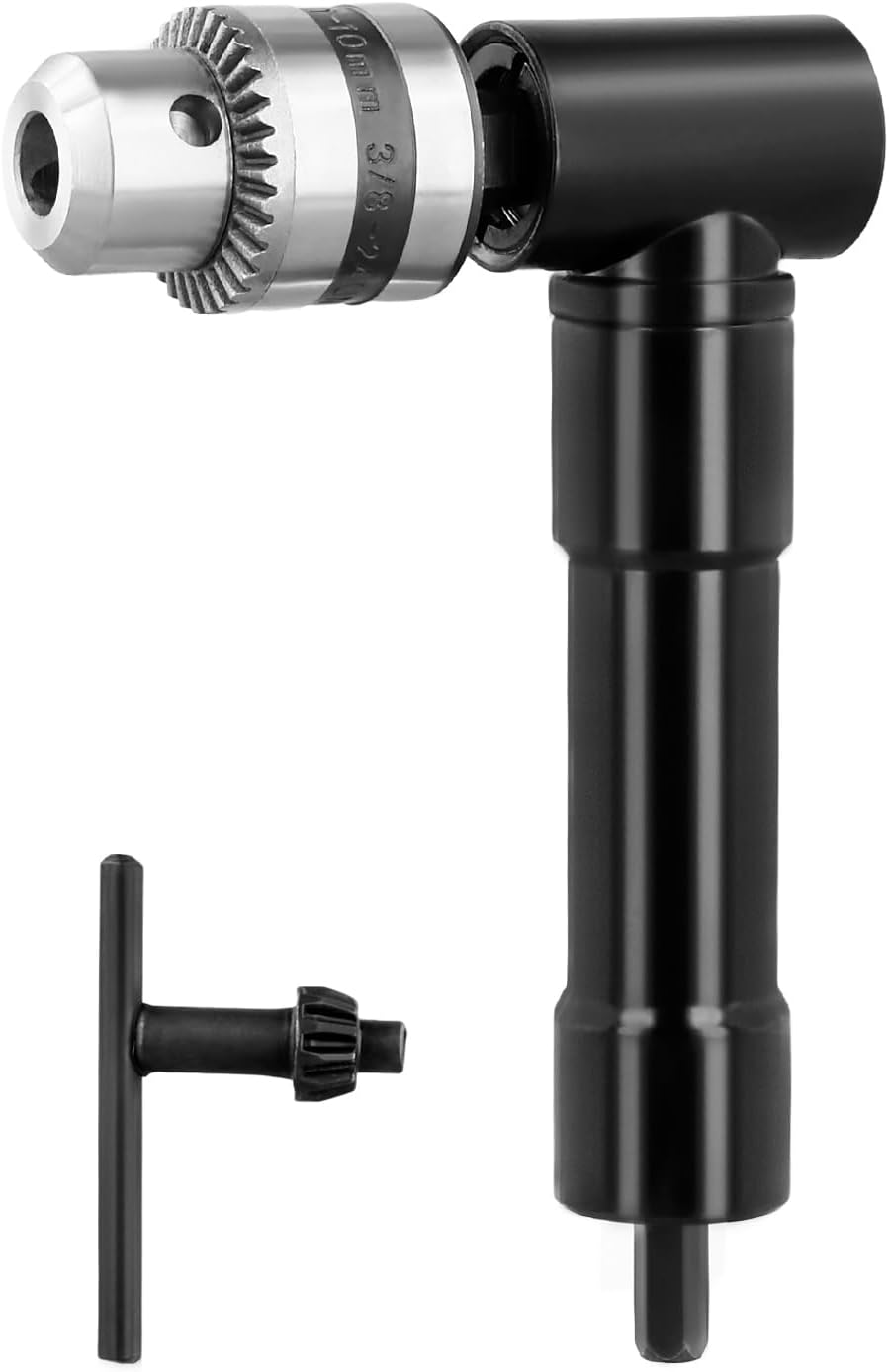 Akcesorium do wiertarki kątowej, uchwyt wiertarski 90°, uchwyt wiertarski 0,8-10 mm, stop aluminium, maksymalny moment obrotowy 25 Nm