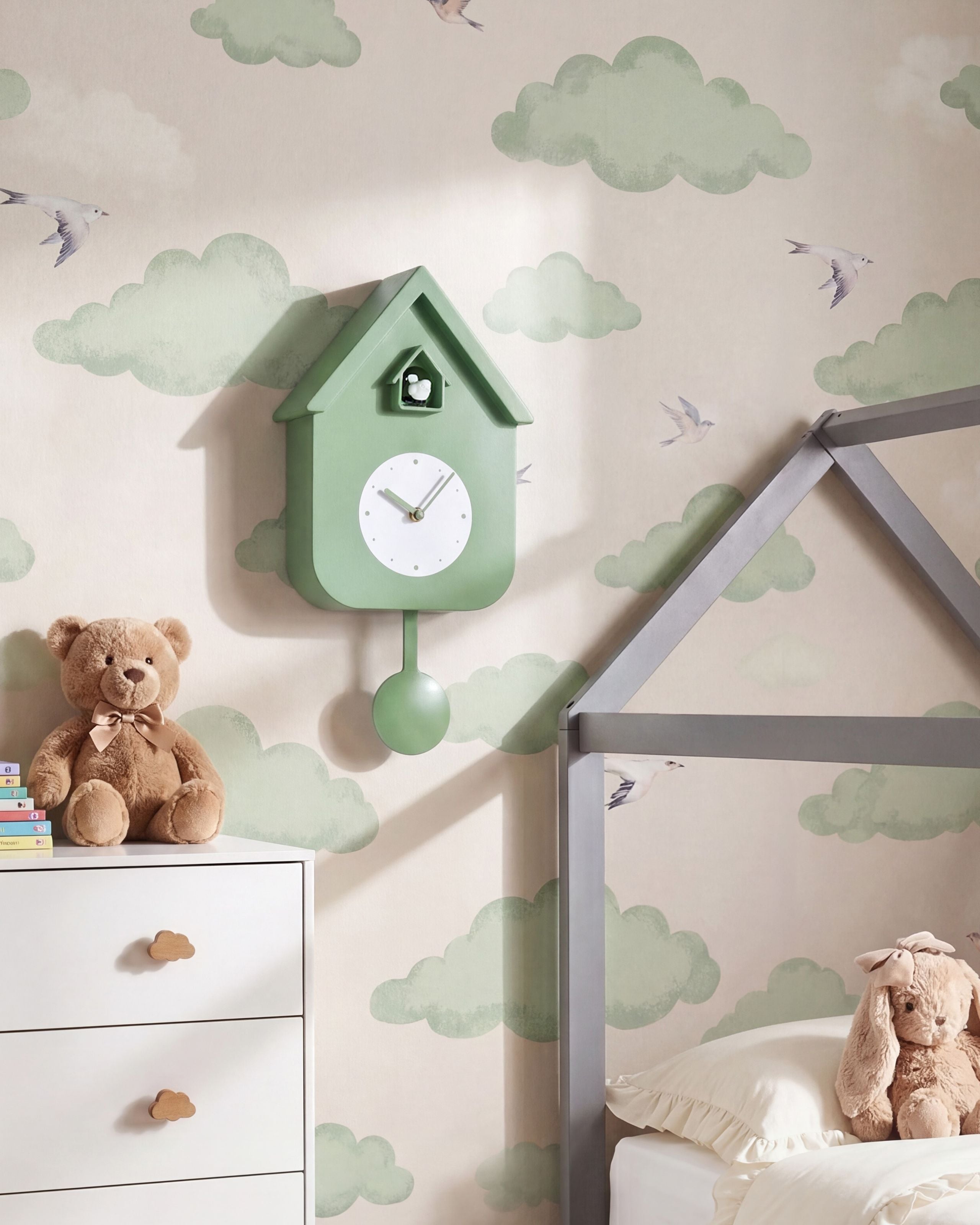Ceas cu pendul BONNEVAL cu cuc Verde | Leroy Merlin