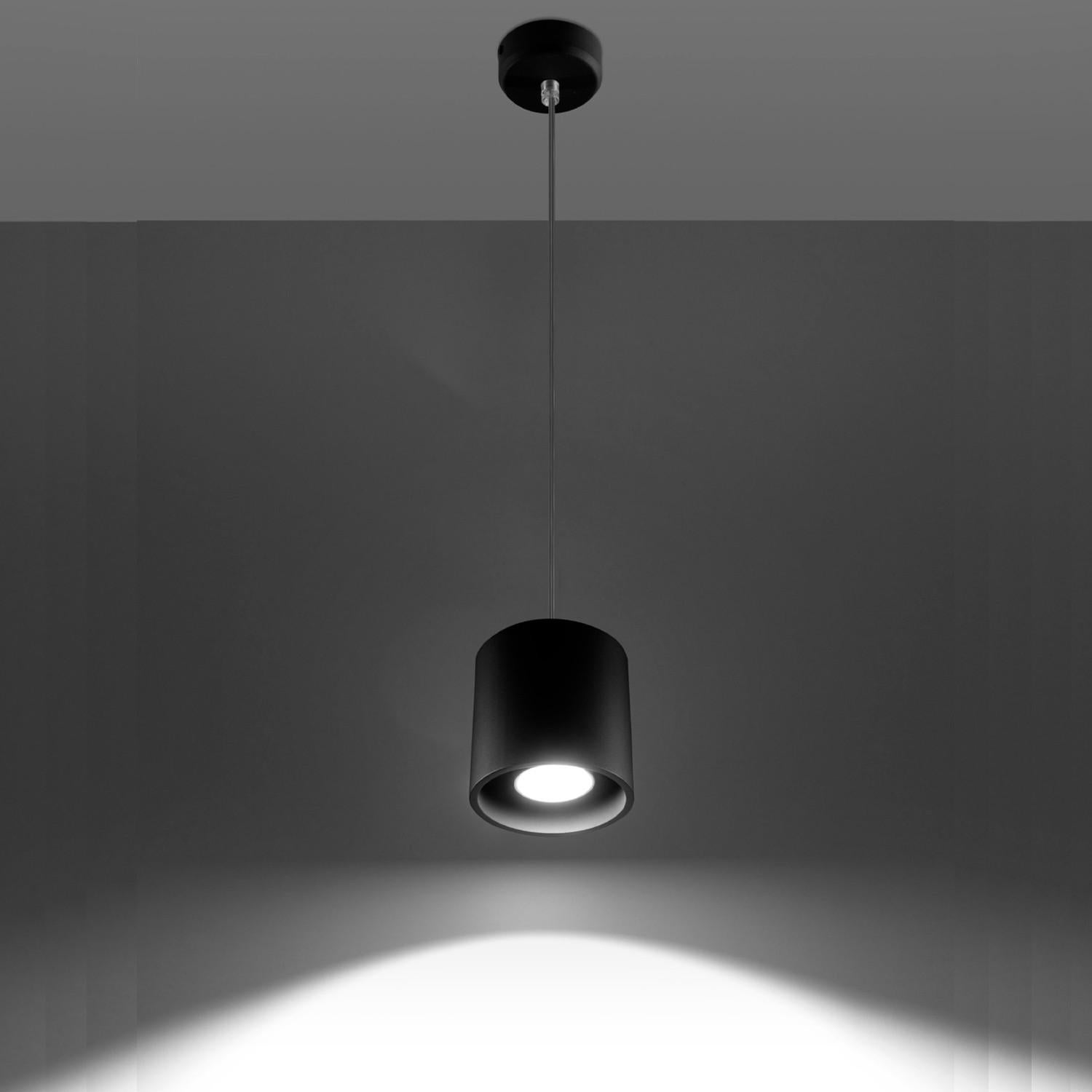 Lustre Suspension Orbis 1 SOLLUX , Noir, Aluminium, GU10, IP20, 800 mm x Ø100 mm - 2