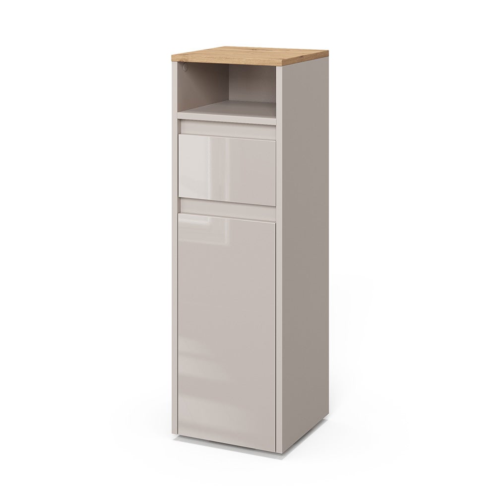 Vicco Szafka Midi Majest, Kaszmir/Rękodzieło, 30.2 x 96.3 cm z szufladą i drzwiami