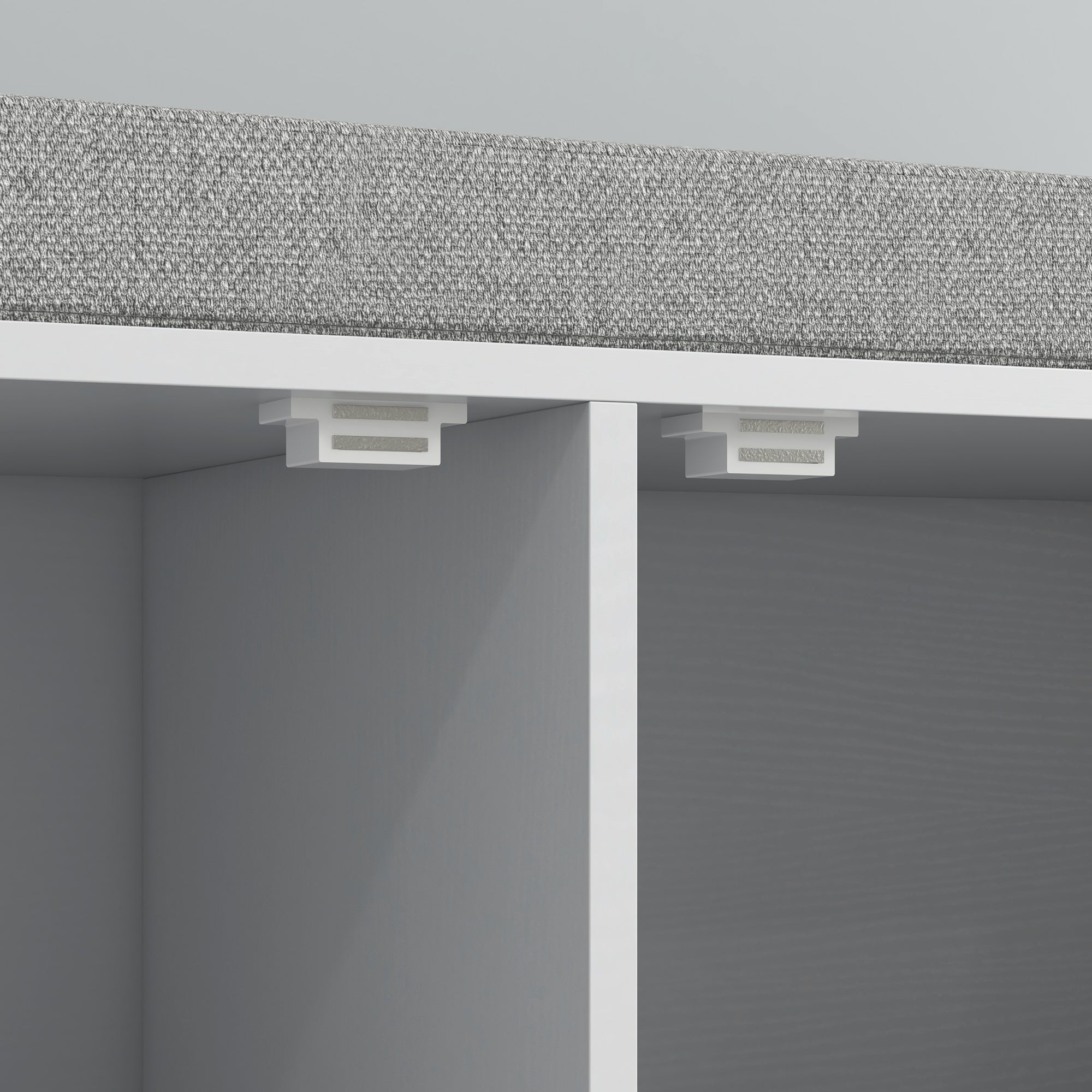 Banc à chaussures aggloméré 2 places HOMCOM - 9