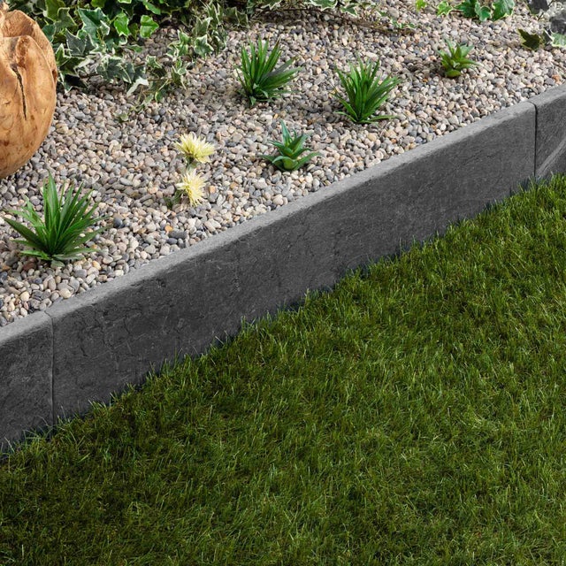 Bordure de jardin Ardoise Noire Vieillie 100x20x3 cm (à l'unité) - RO'MA NATURE