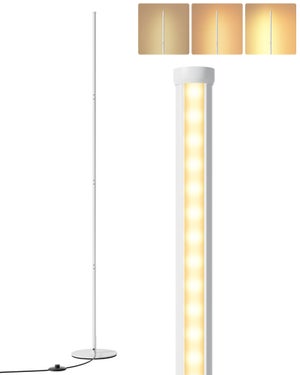EDISHINE Lampadaire sur pied salon, lampadaire boho 3 flammes avec