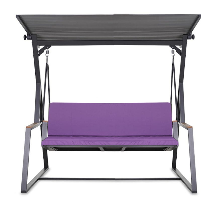 Poduszka ogrodowa na huśtawkę 160x50x50cm poduszka na meble ogrodowe fioletowa, poduszka na balkon taras, poducha ogrodowa na ławkę