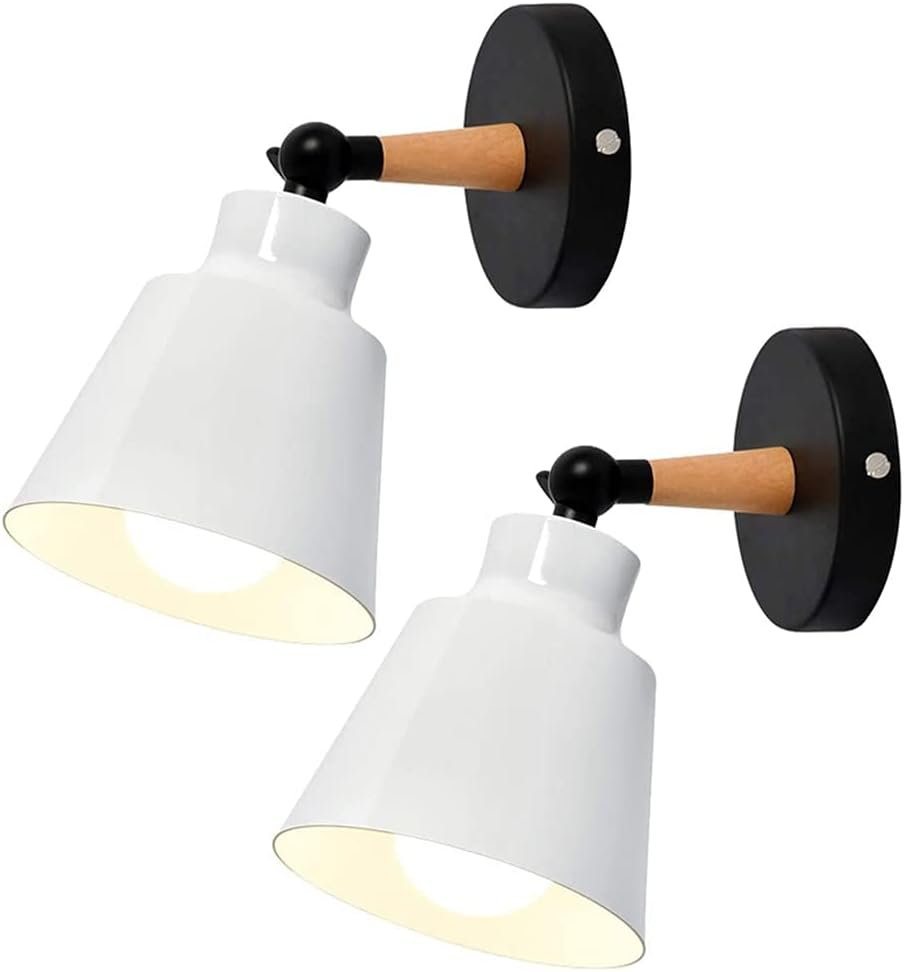 2 sztuki Kinkiety Ścienne Vintage Industrialne Oprawy Sufitowe E27 Metalowa Regulowana Lampa Ścienna Wewnętrzna Retro do Sypialni Kuchni Resta