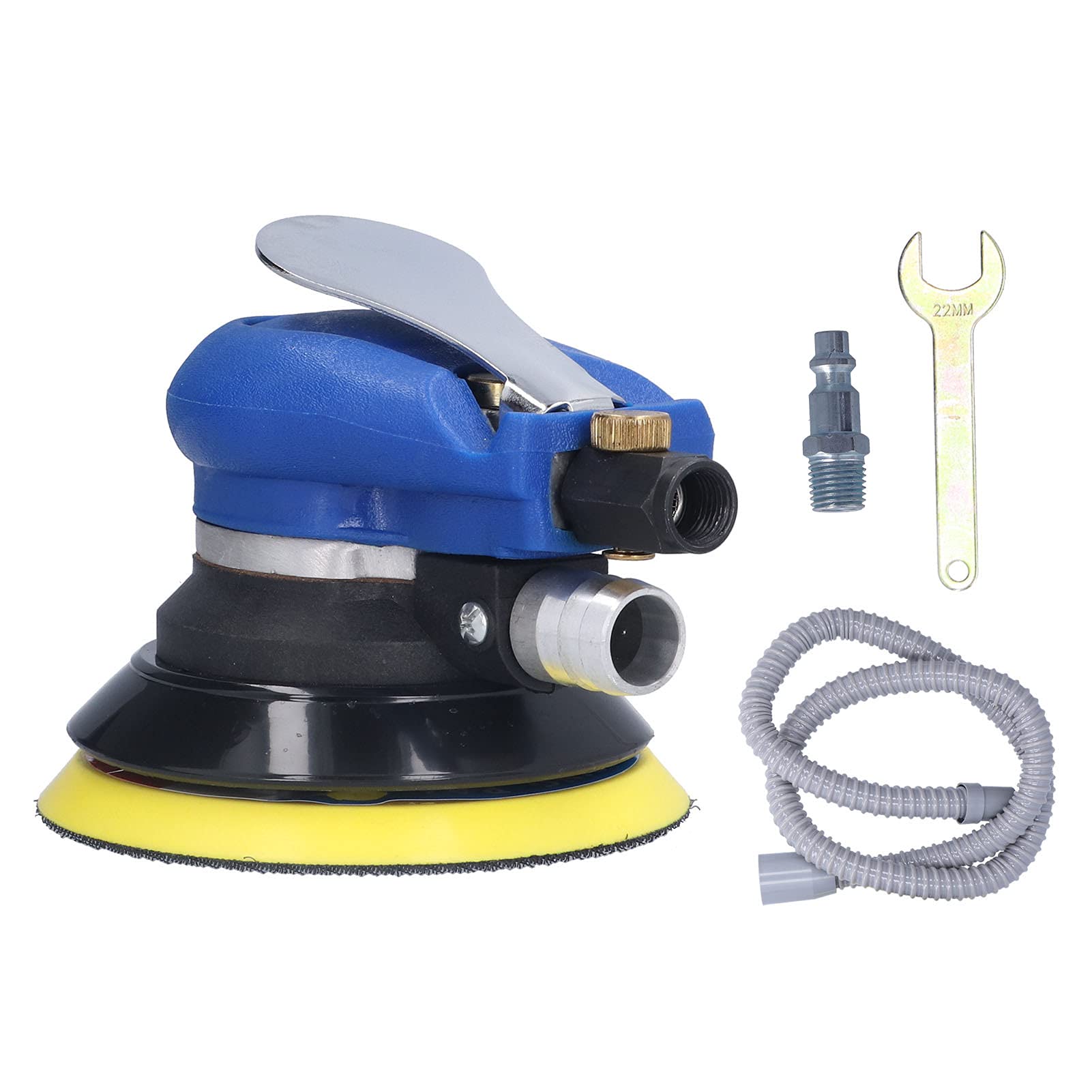 Ponceuse pneumatique, polisseuse orbitale, 5 pouces, aspirateur pour le polissage, le ponçage, le meulage (style américain) - 6