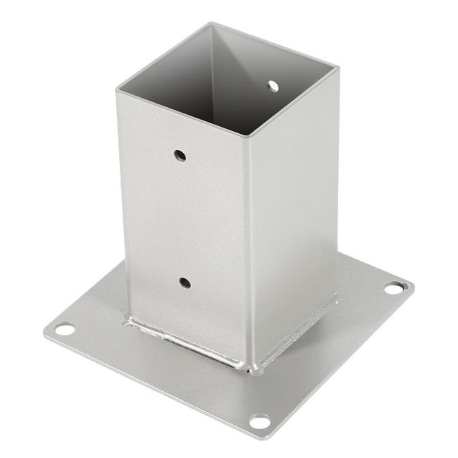 Pied De Poteau Carr 4x Poteaux Carr s En Bois Support De Poteau Argent pied-de-poteau-carr-4x-poteaux-carr-s-en-bois-support-de-poteau-argent