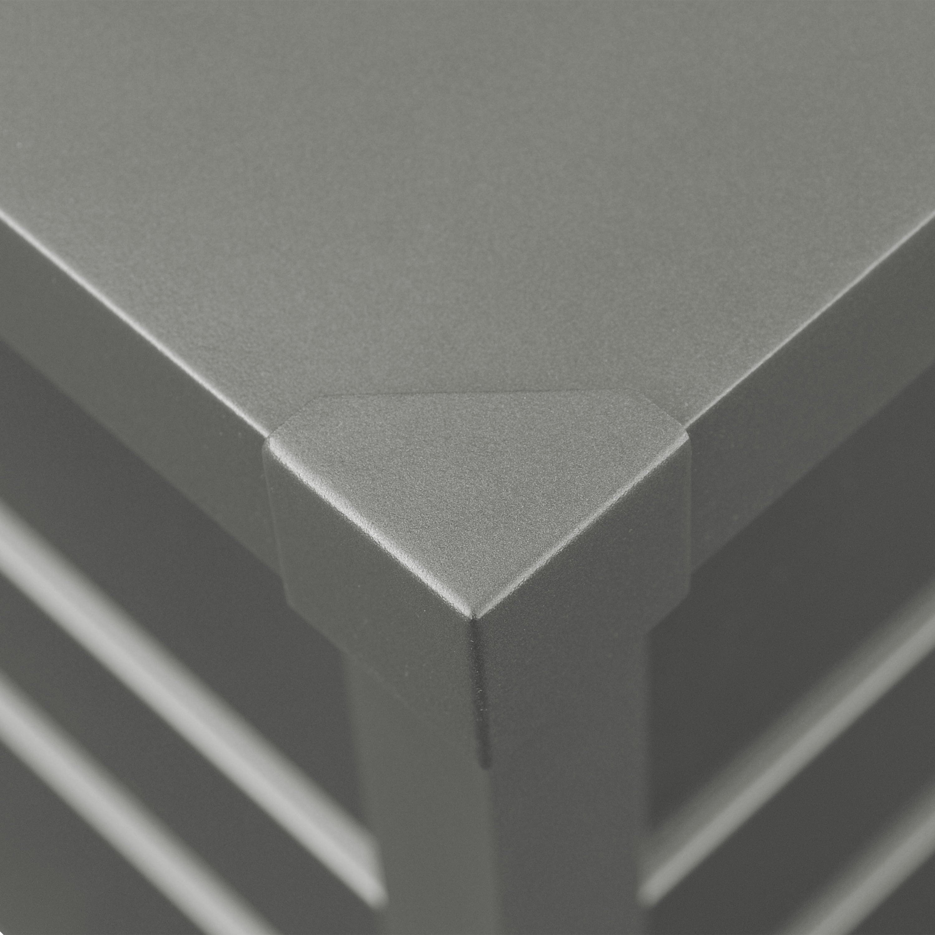 GFP Primeyard Cassapanca da giardino 162x84x72 cm baule da esterno metallo antracite impermeabile - 7