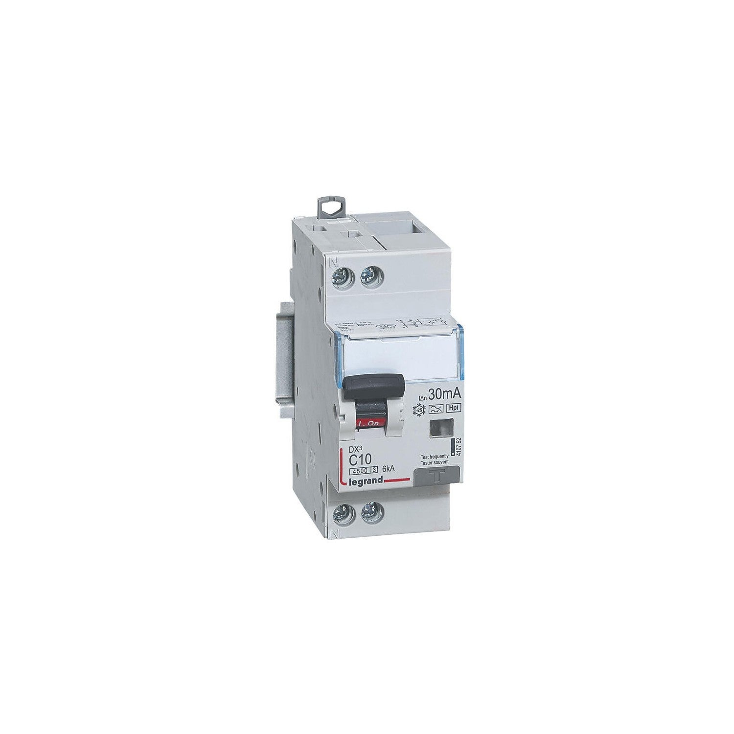 disjoncteur différentiel legrand dx3 10a courbe c 30ma 2 poles type hpi - vis / vis - 6ka - 2