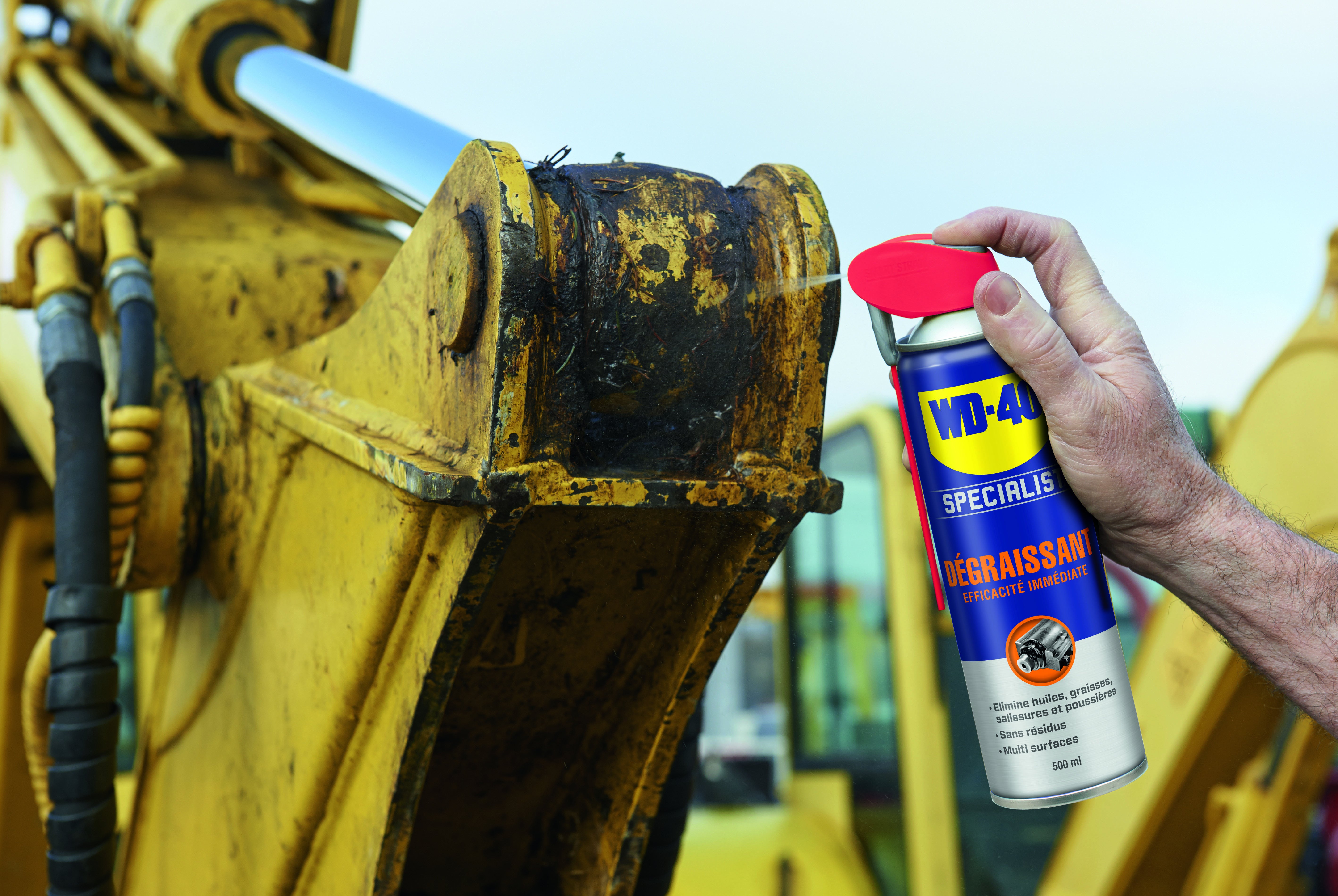 WD40 - Dégraissant efficacité immédiate système professionnel - aérosol de 500ml - 33392 - 5