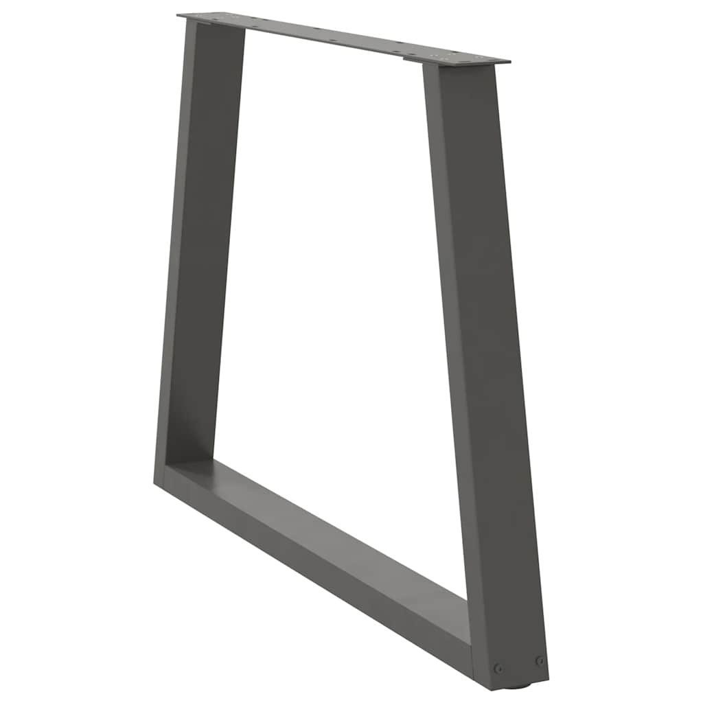 Maison Exclusive - Pieds de table à manger en forme de V 3 pièces Anthracite 90 x (72-73,3) cm Acier - 4