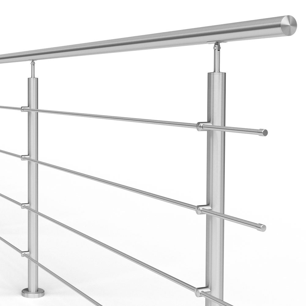 Balustrada długość 1000 cm, barierka schodowa, AVIS, 4 x fi12 mm, stal nierdzewna, szlifowana