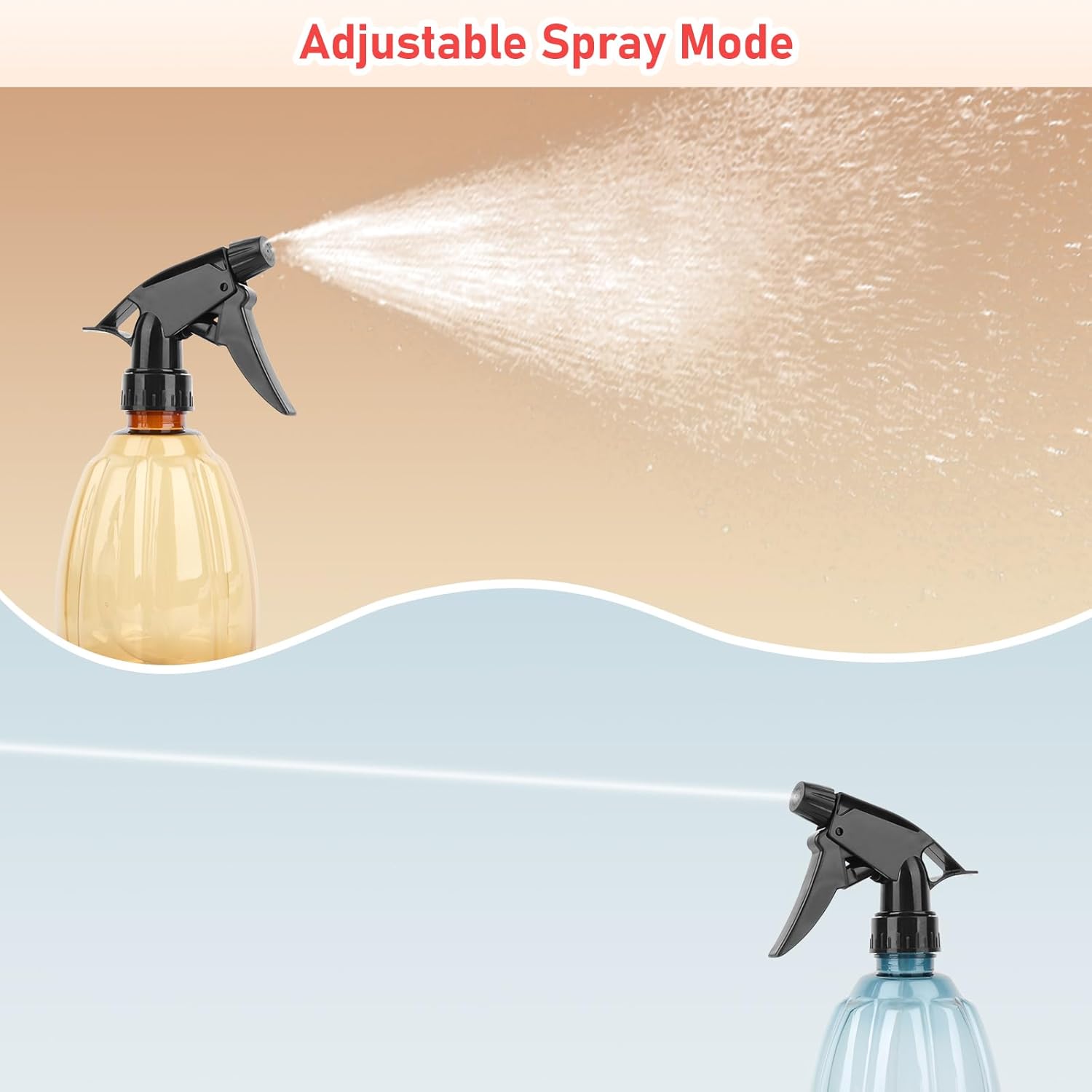 3PCS 500ML Flacons Pulverisateur Vaporisateur Bouteilles en Plastique, Spray Réutilisable, Bouteille Vaporisateur d'Eau, Flacon Pompe Vides pour Netto - 3