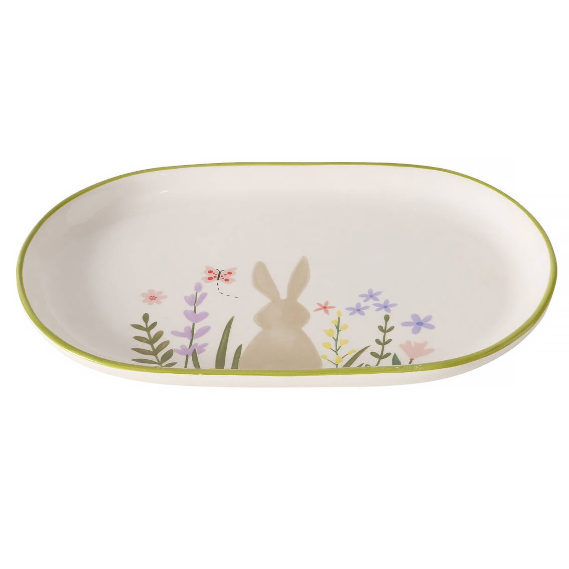 Plateau De Service Céramique The Twinning Company - 25,5 Cm - 6 Compartiments Bol Central - Peint Main Design Méditerranéen - Lave- vaisselle Plateau De Service Céramique The Twinning Company - 25,5 Cm - 6 Compartiments Bol Central - Peint Main Design Méditerranéen - Lave- vaisselle