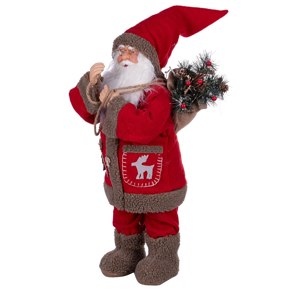 Manteau Père Noël En Velours Rouge Avec Capuche – Cape Longue Doublée Fourrure Blanche, Costume élégant Pour Homme
