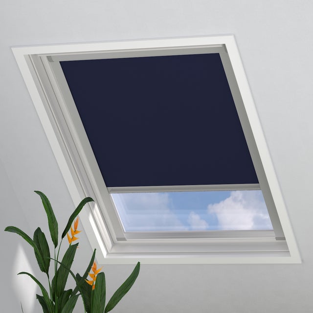 Radeco® Store fenêtre de Toit Occultant - Trend - Bleu Foncé - Compatible avec Velux: M04/1/304