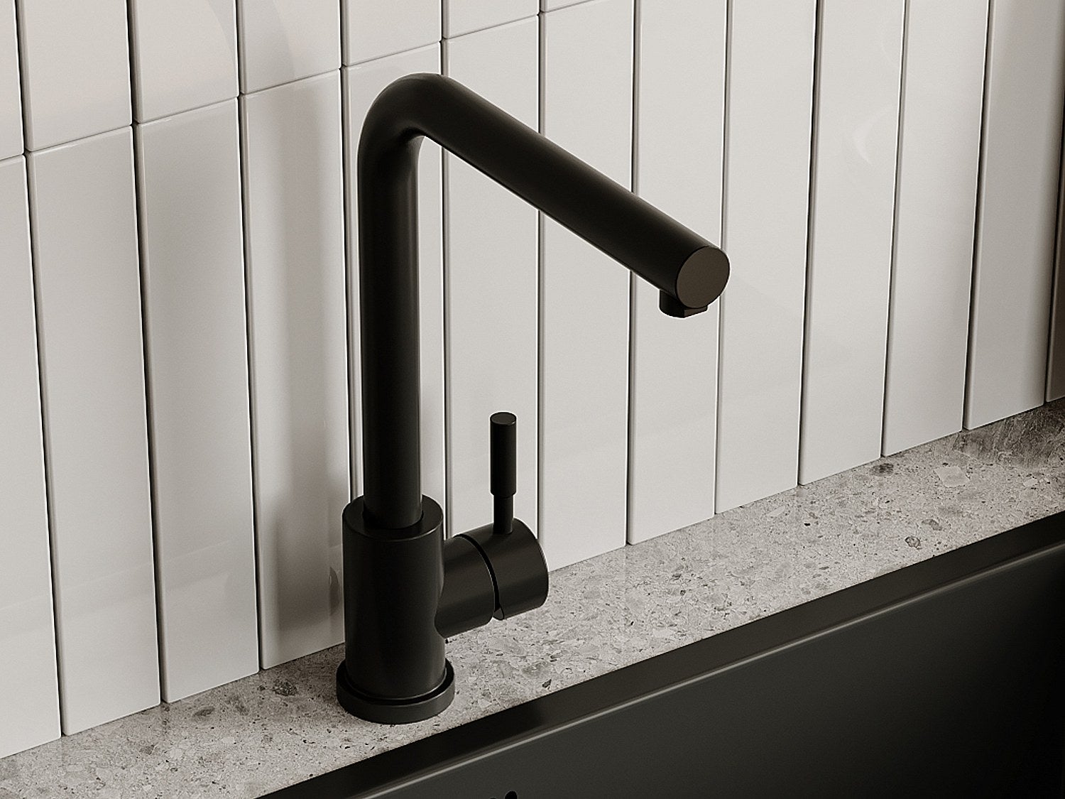 Bateria kuchenna ze stali nierdzewnej - Czarny mat - ROFILA