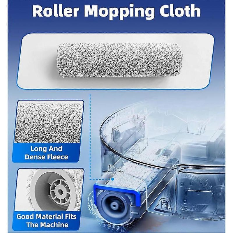 Capuchon de brosse rotative et serpillière rotative pour aspirateur robot Ecovacs Deebot T80 Omni, poignée de brosse rotative et couvercle latéral() - 4