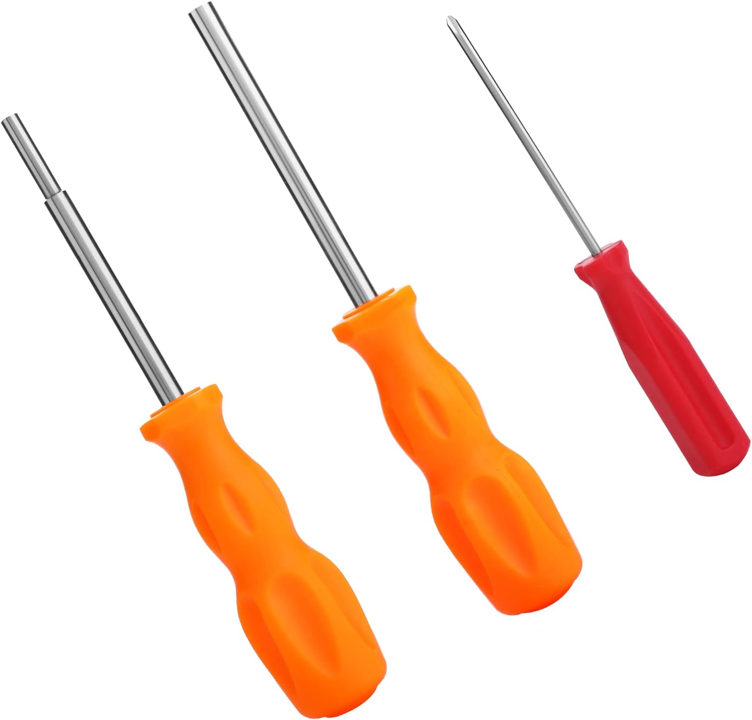 Zestaw 3 śrubokrętów zabezpieczających, z płaską końcówką 3,8 mm i 4,5 mm, z trójskrzydełkową końcówką 2,5 mm do konsol SNES, NES, N64 i kartridży z
