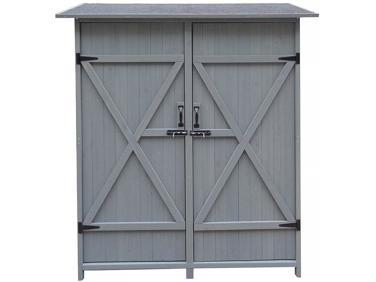 Szafa ogrodowa "Espacio" - 140 x 49 x 162 cm - Antracyt