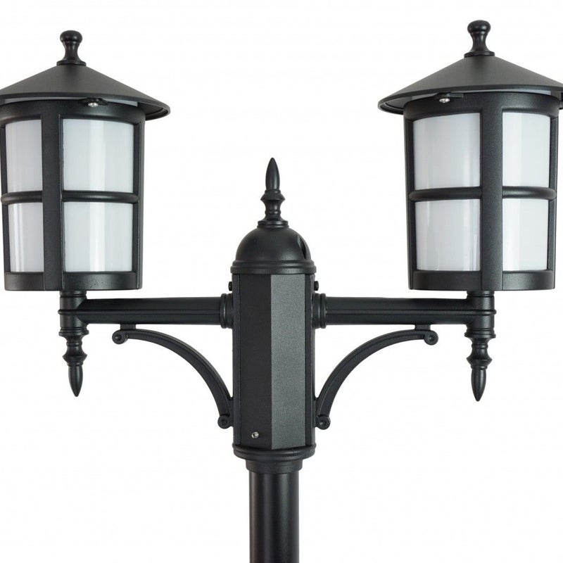 Latarnia ogrodowa Cordoba czarna 2xE27x60W IP23 wym: 280 x 65 x 20 cm aluminium SU-MA