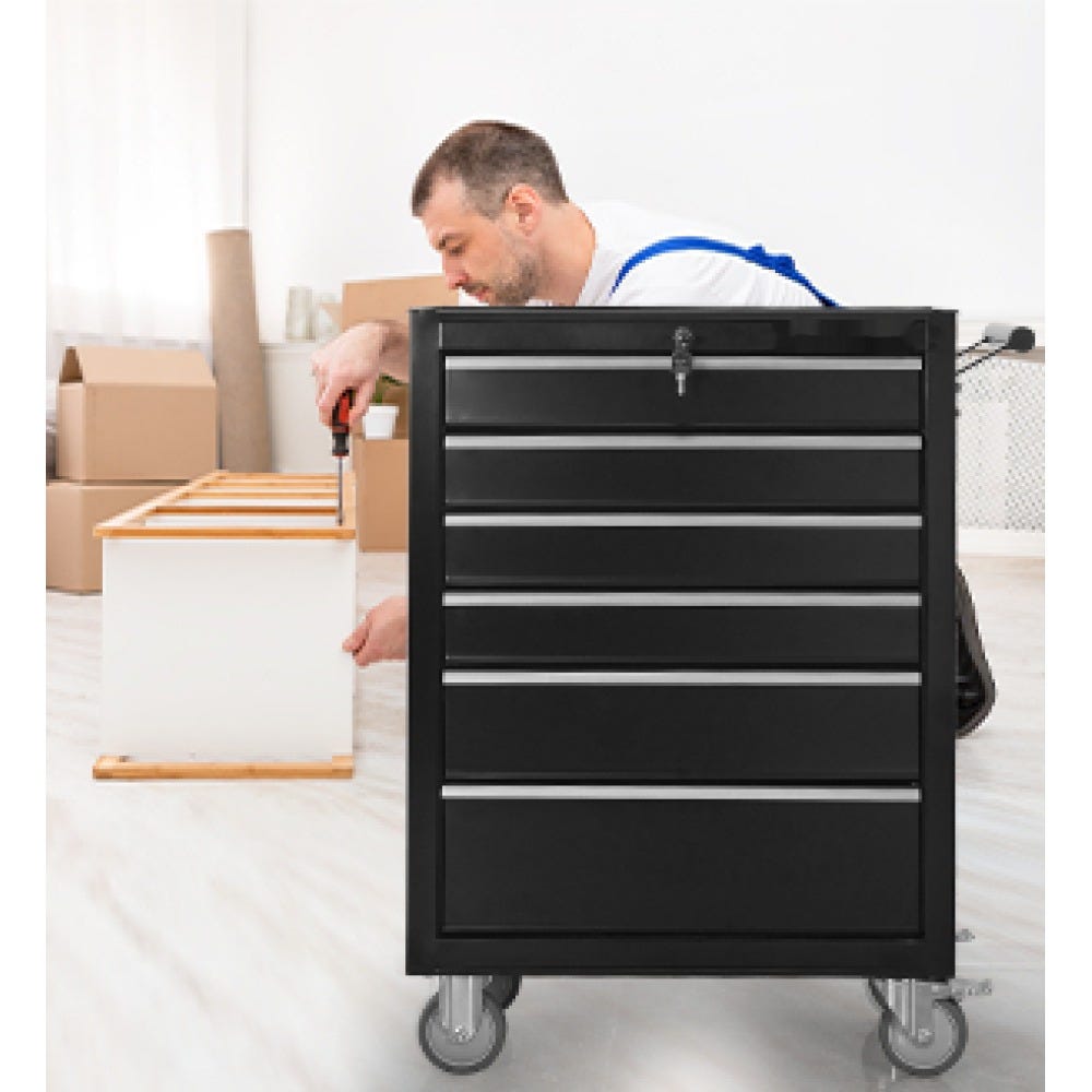 Armadietti Portautensili In Acciaio E Avvolgitubo Per Officina E Garage, Banco Da Lavoro In Metallo - Foto 5