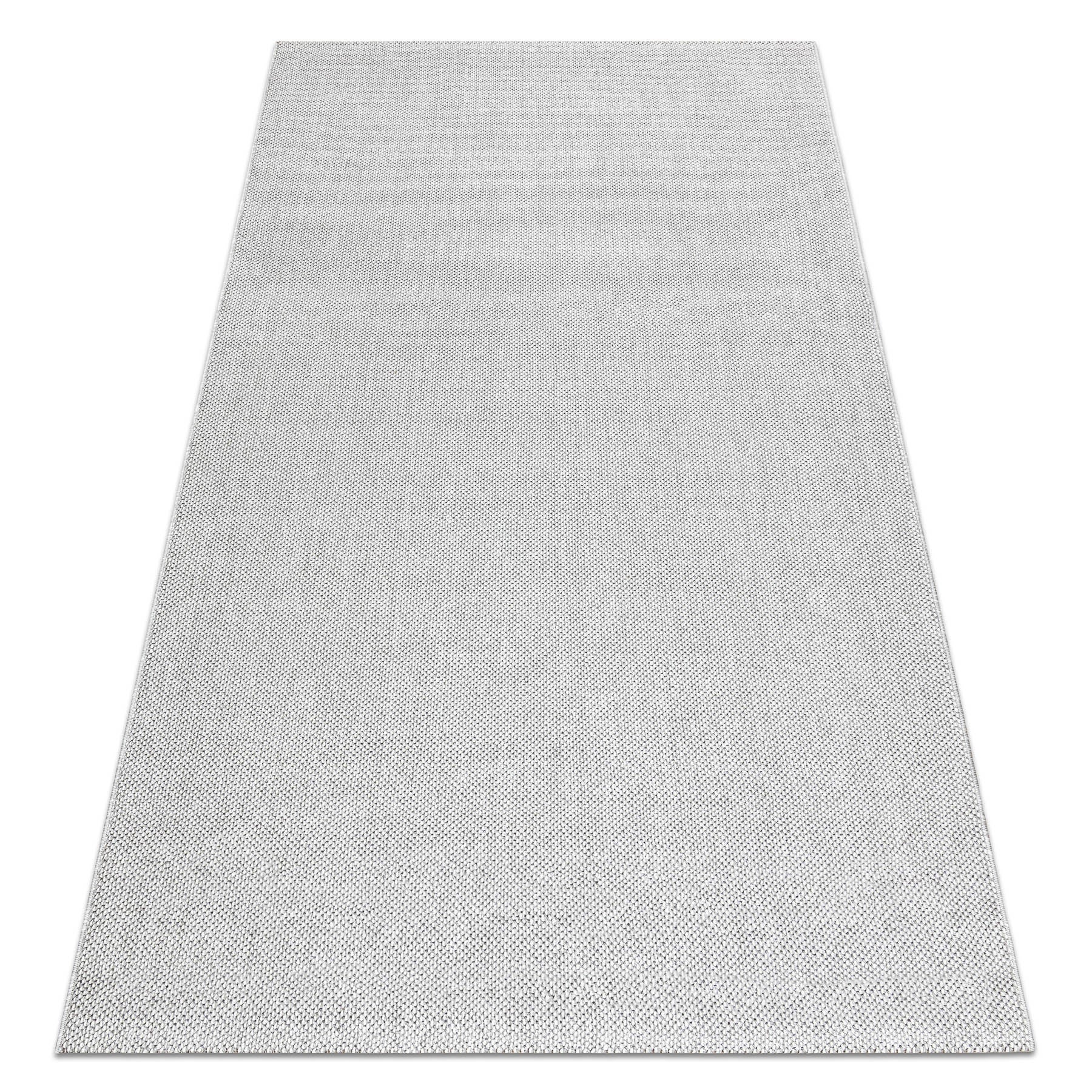 Dywan CASABLANCA LOOM srebrny pętelkowy, miękki indoor &amp; outdoor 80x150 cm