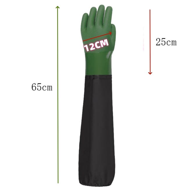 ANOMM Guanti Lunghi di Gomma Impermeabili, 70cm ANOMM Guanti Lunghi di Gomma Impermeabili, 70cm