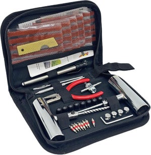 Set Riparazione Pneumatici 35 Pezzi, Strisce In Gomma 100x6mm Per Auto, Moto E Furgoni Tubeless, Kit Emergenza Foratura