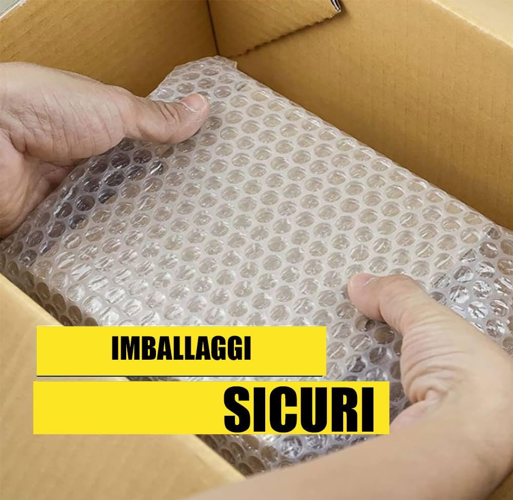 Papier bulle pour emballage h 1 m x 10 m Rembourrage en plastique à bulles pour le transport, le déménagement, pour la protection des objets fragiles - 4