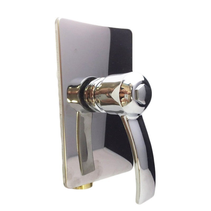 Kit idroscopini e shut-off 748Q - Kit idroscopino per WC con doccetta quadrata in ottone, presa