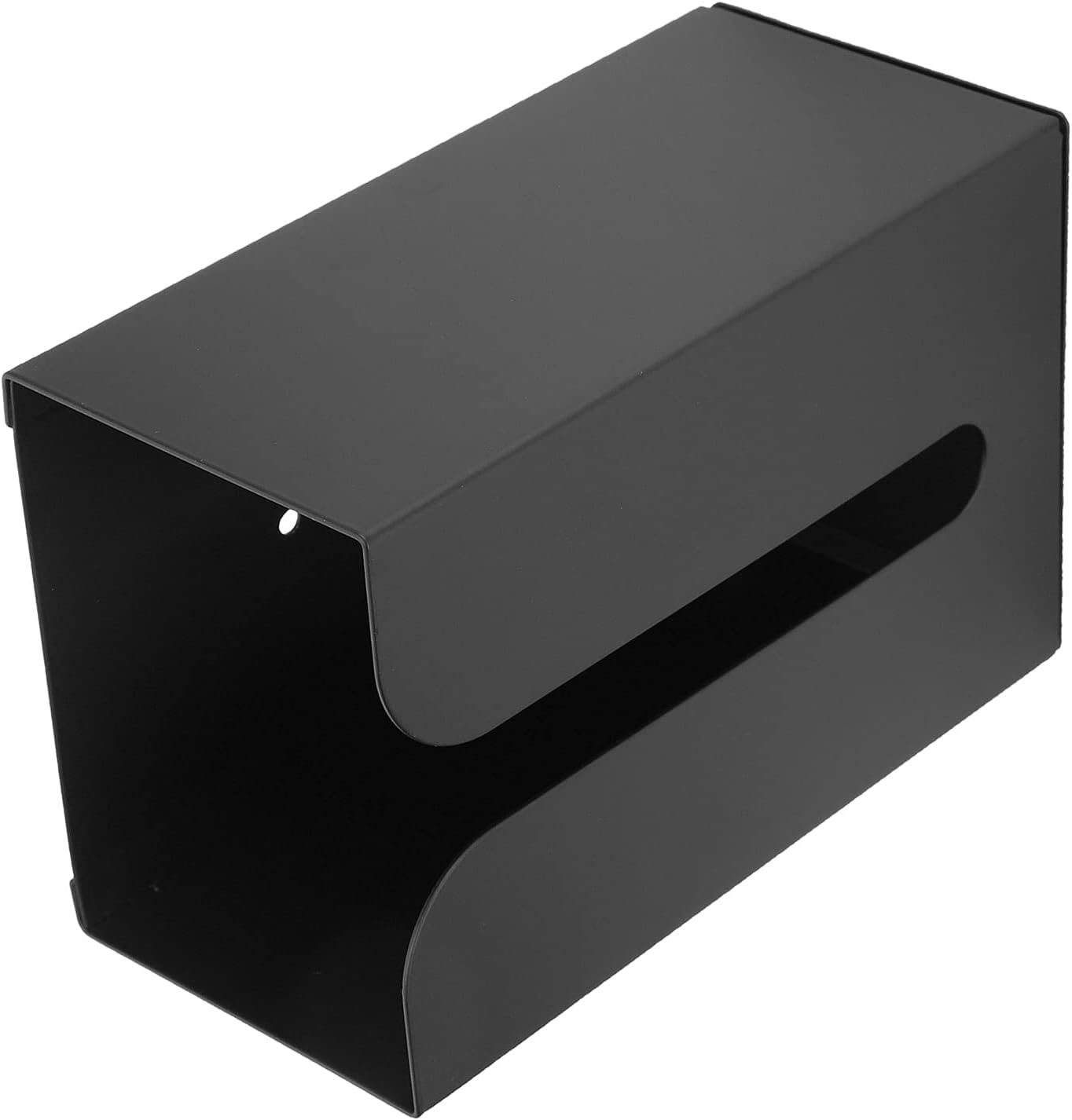 Czarne pudełko na chusteczki - ścienny uchwyt na papier toaletowy - ścienne pudełko na chusteczki - ścienny uchwyt na papier toaletowy - organizer ści