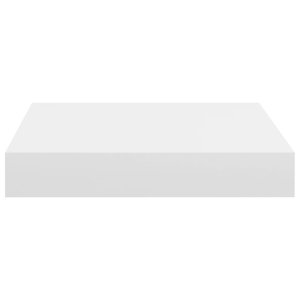 étagères murales flottantes 2 pcs blanc 23x23,5x3,8 cm MDF - 6