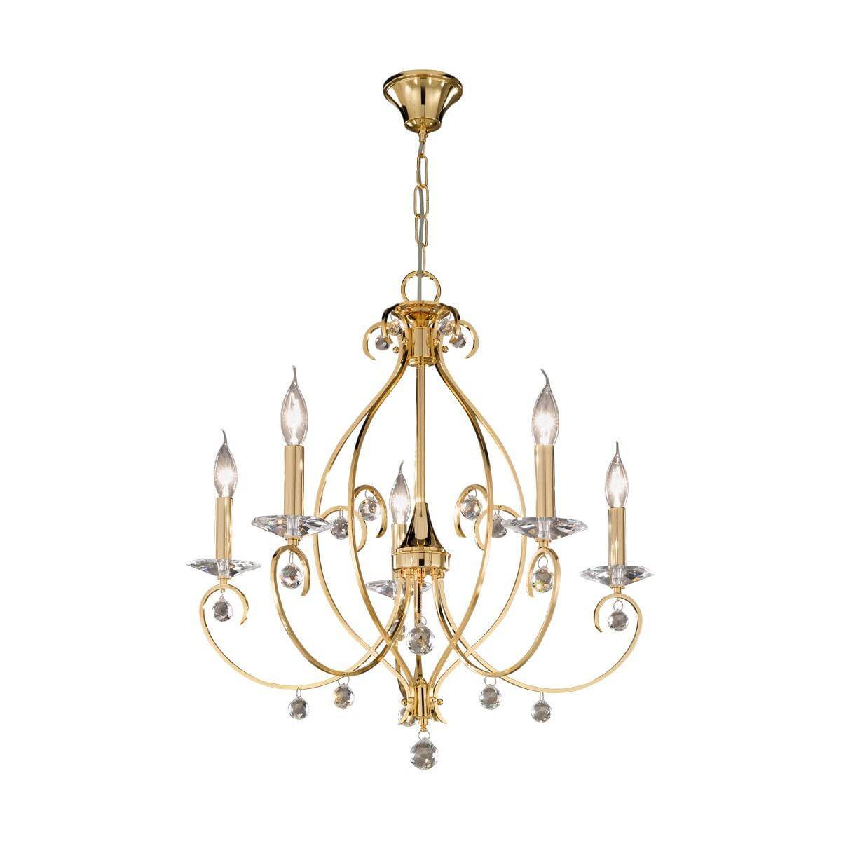 Kolarz  Chandelier En Cristal Carat Or 24 Carats 5 Ampoules , Leroy Merlin