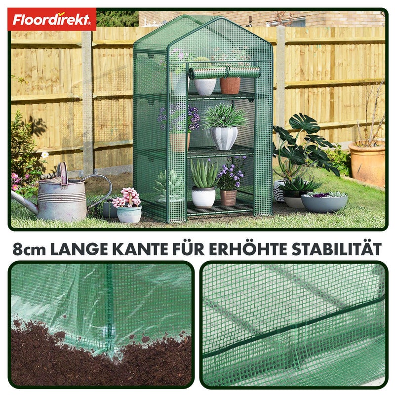 Serre de jardin Bloom Cadre en acier robuste Serre compacte avec étagères modulables, 4 niveaux - 7