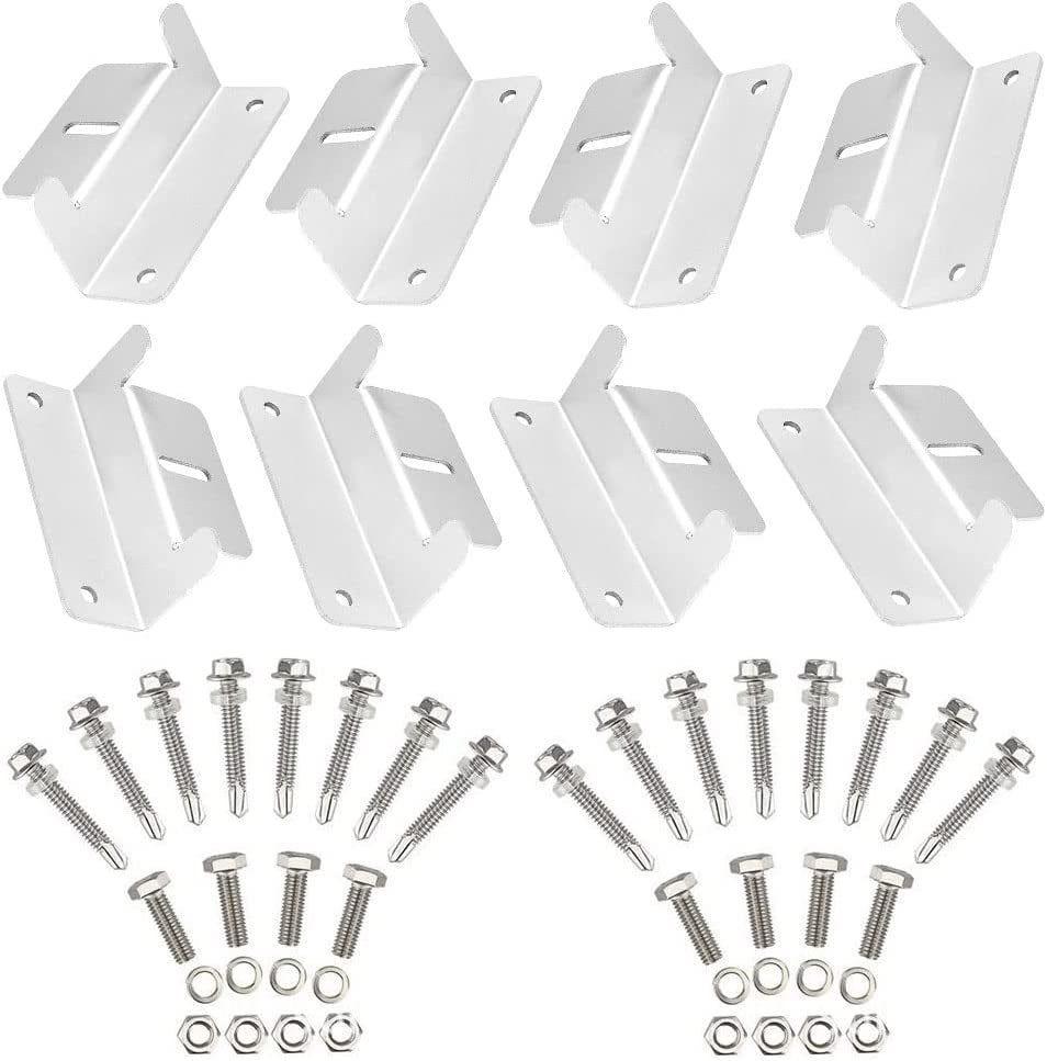 Supporti Alluminio Per Pannelli Solari GOEDCH Kit Montaggio Pannelli Solari - 12 Staffe Z Da 30 Mm In Alluminio, Per Tetto, Camper, Barca, Con Chiave Esagonale Supporto Pannelli Solari Tetto Supporti Alluminio Per Pannelli Solari GOEDCH Kit Montaggio Pannelli Solari - 12 Staffe Z Da 30 Mm In Alluminio, Per Tetto, Camper, Barca, Con Chiave Esagonale Supporto Pannelli Solari Tetto