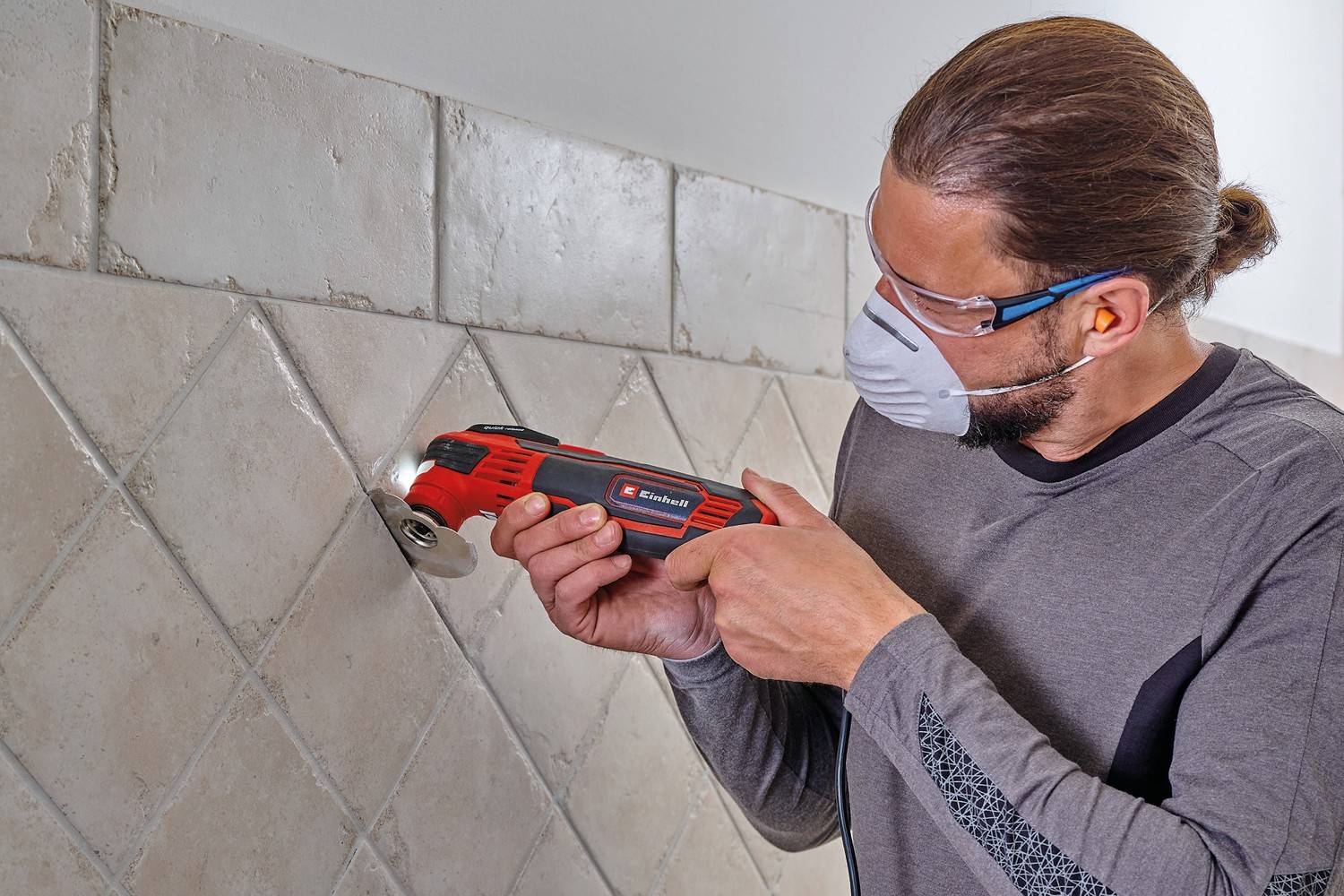 Outil multifonction Einhell TE-MG 350 EQ 4465155 + accessoires, + mallette 350 W - 4